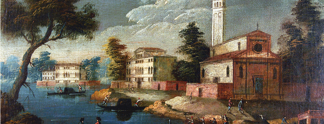 Slika: Michele Marieschi (atribuirano), Prizor iz venecijanske lagune, 18. stoljeće